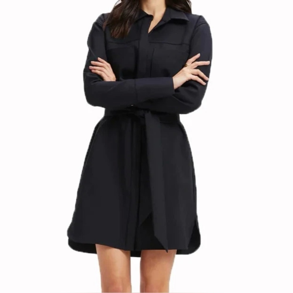 ADRIENNE VITTADINI V-nexk long sleeve dress shirt